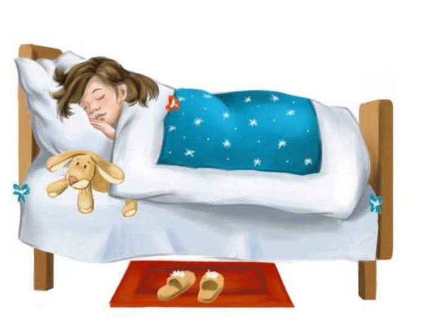 Девочка спит