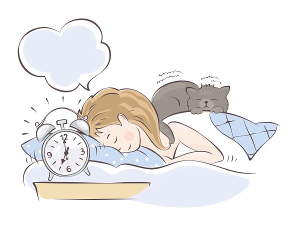 Дневной сон иллюстрация