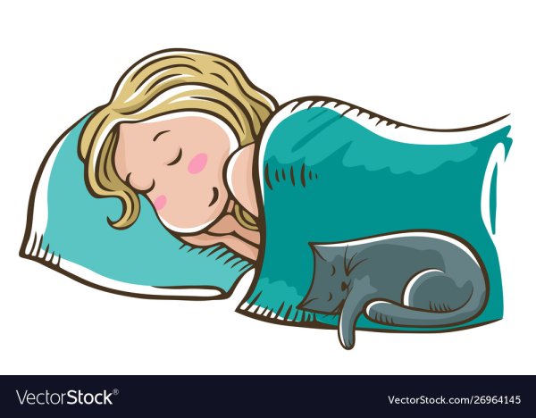 Девочка спит на подушке