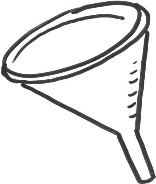 Воронка нарисовать