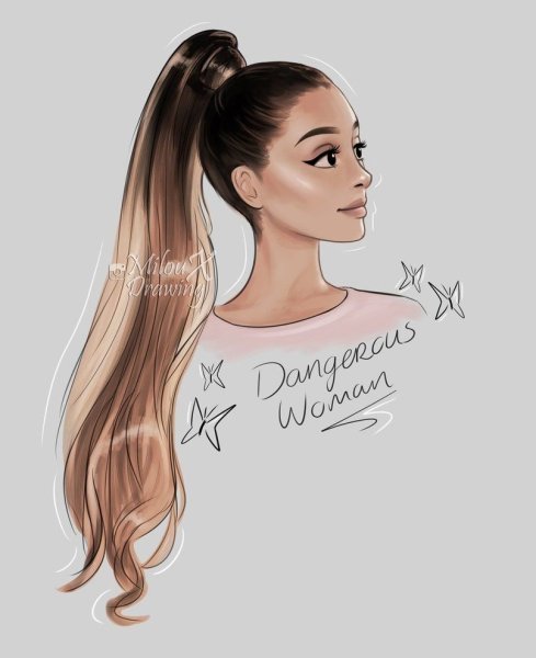 Ариана Гранде в мультяшном виде