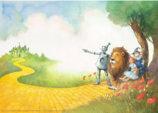 Тотошка с Элли дорога из желтого кирпича