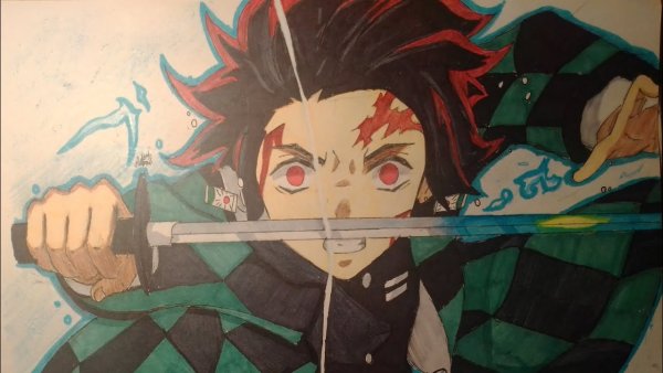 Порисовать аниме клинок рассекающий демонов