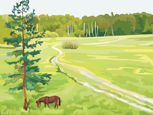 Пейзаж рисунок