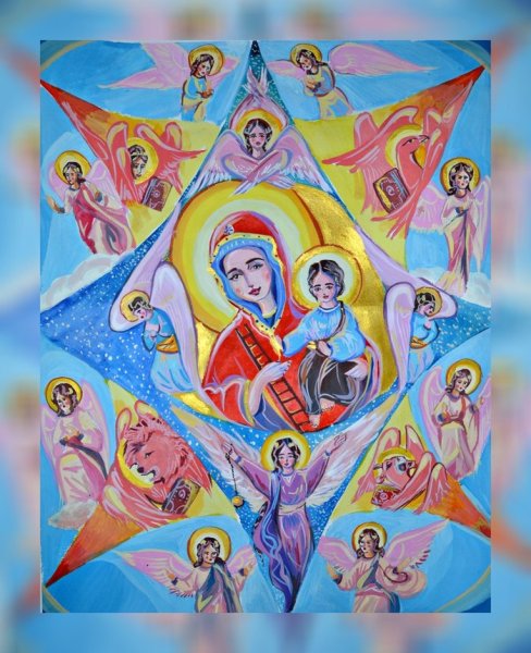 Неопалимая Купина иллюстрация