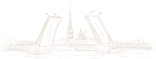 Дворцовый мост в Санкт-Петербурге раскраска