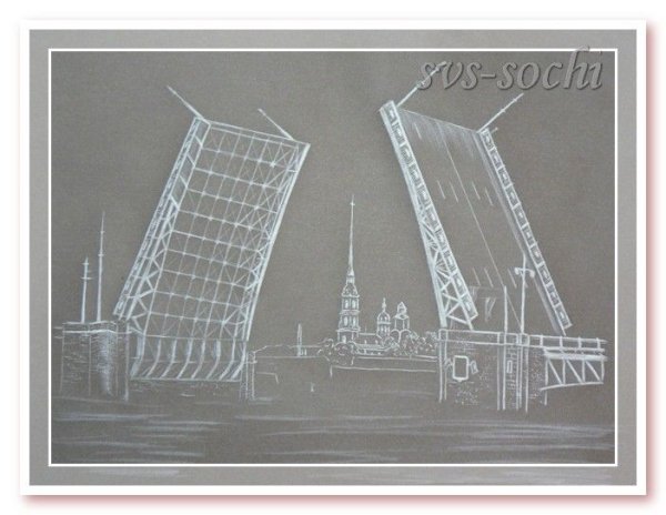 Зарисовки Санкт-Петербурга в карандаше