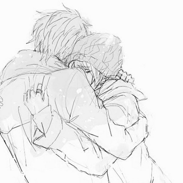 Скетчи обнимающий