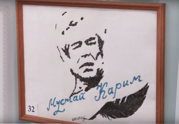 Портрет Мустая Карима рисунок