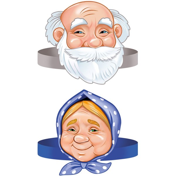 Маска дедушки для детей