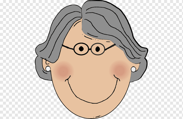 Мультяшное лицо бабушки