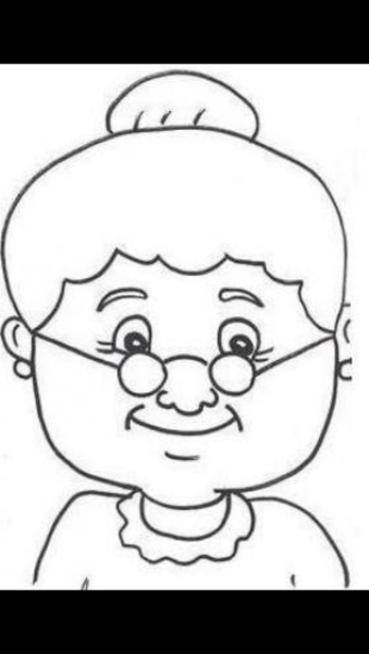 Нарисовать лицо бабушки