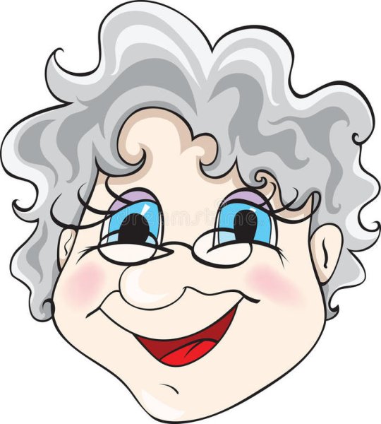 Лицо бабушки и дедушки