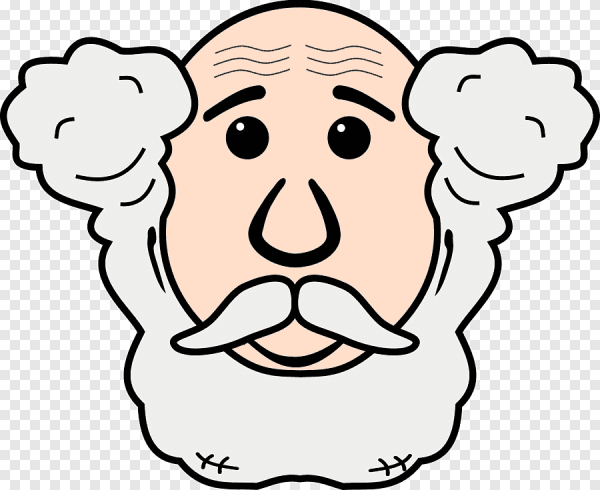 Мультяшное лицо дедушки