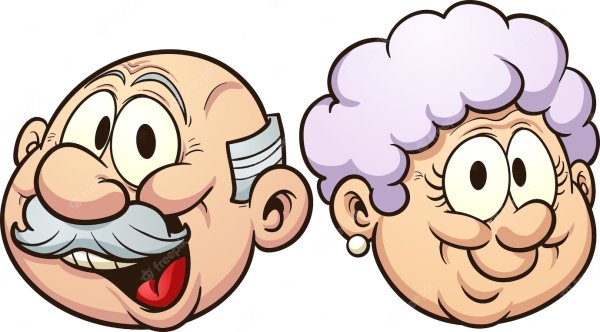 Мультяшное лицо бабушки