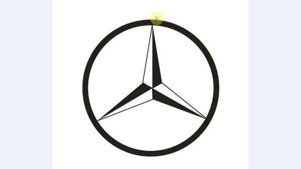 Значок Мерседес вектор