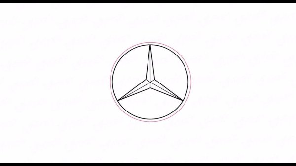 Значок Мерседес рисунок