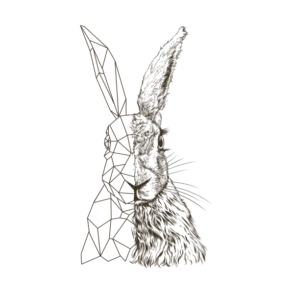 Стилизованный заяц
