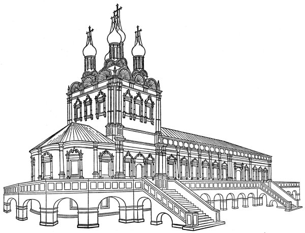 Нарышкинское Барокко Успенская Церковь на Покровке