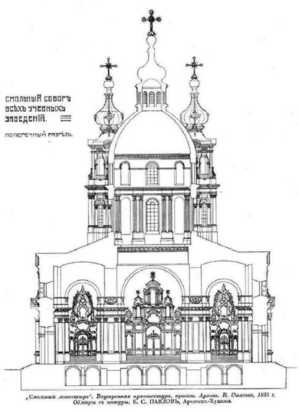 Николаевский собор на белом фоне