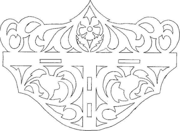 Прорезная резьба лобзиком чертежи