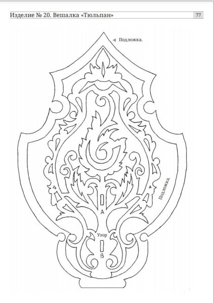 Выпиливание лобзиком Людмилы Пелымской чертежи