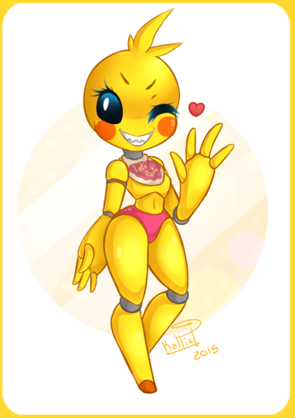 Чика ФНАФ милый арт