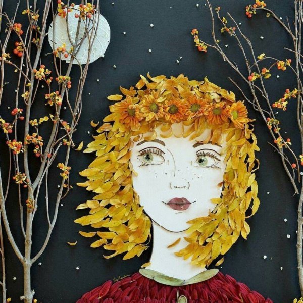 Девушка осень поделка