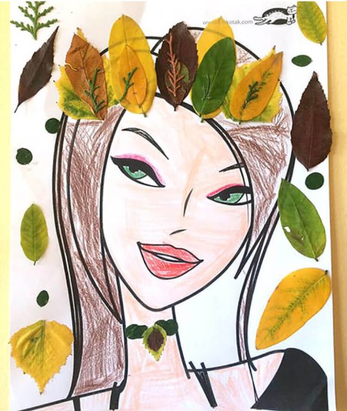 Лицо осени для аппликации