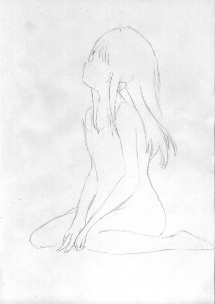 Сидячие позы для рисования девушек