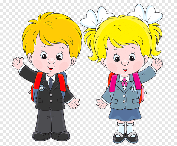 Мультяшные школьники