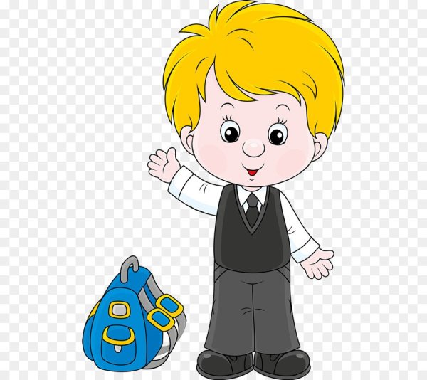 Школьник мультяшный