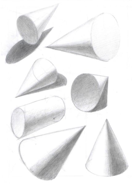 Рисование конуса