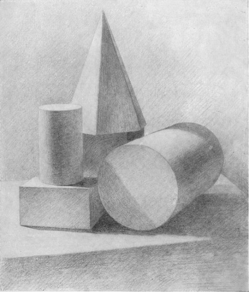 Натюрморт из геометрических фигур