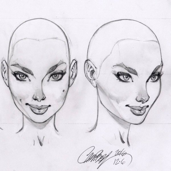 Референсы для рисования лица