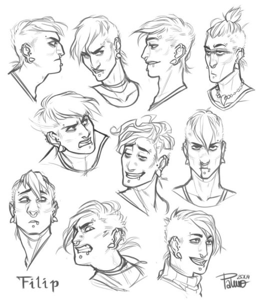 Парень эмоции референс