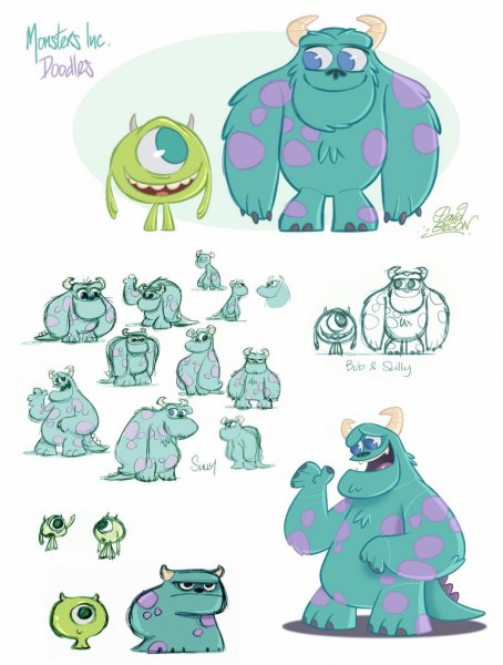 Корпорация монстров эскиз