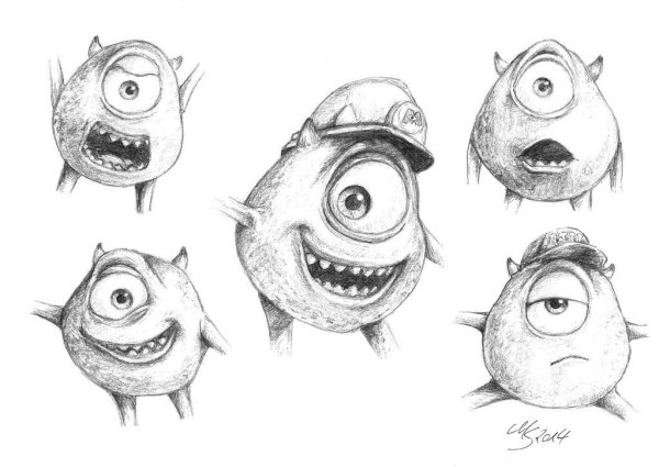 Майк Вазовский из корпорации монстров раскраска