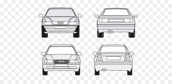 Машина вид сзади вектор