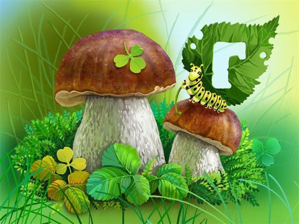 Гриб рисунок