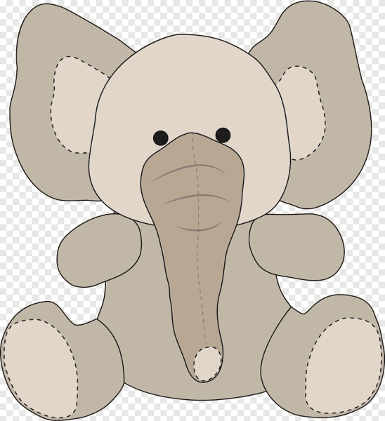 Рисование игрушки Слоненок