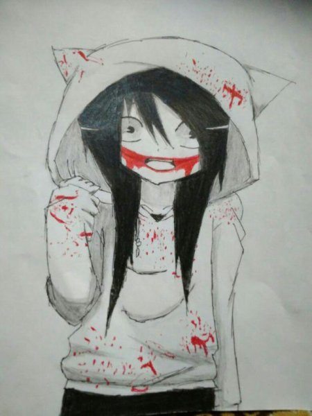 Нарисовать Джеффа крипи