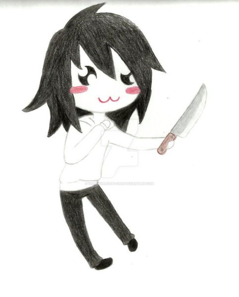 Рисунок Джефф убийца простой