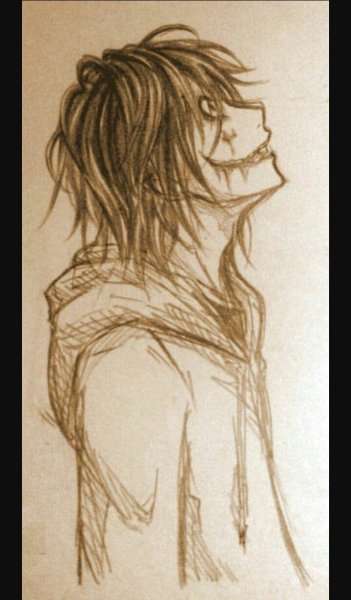 Учиться рисовать Джеффа убийцу