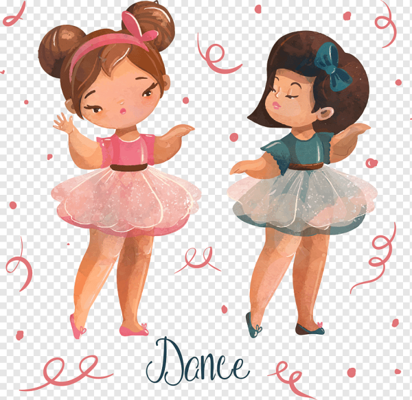 Две девочки танцуют