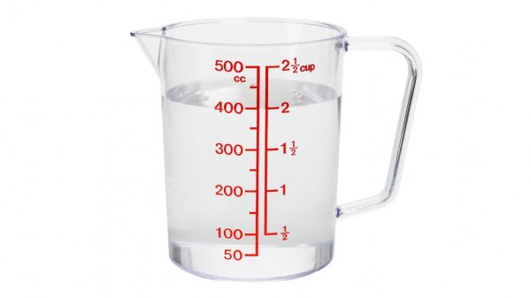 Мерный стакан с водой