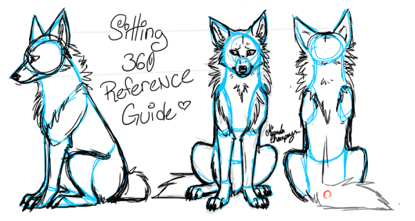 Собака сидит референс