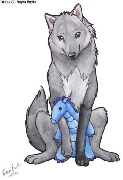 Рисунки для срисовки милые волки