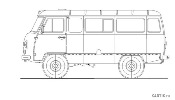 УАЗ 452 Буханка раскраска
