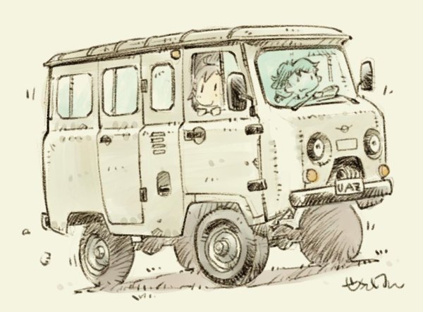 Нарисовать УАЗ 452